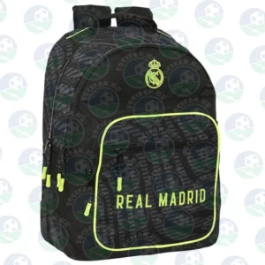 Focifan.hu - Real Madrid hátizsák, fekete-neonzöld színben